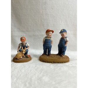 Country Store Limited Edition Little Farmers Figurine Greendale‎ Wisconsin